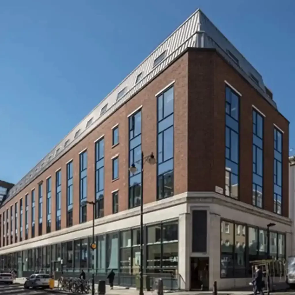 A large office building