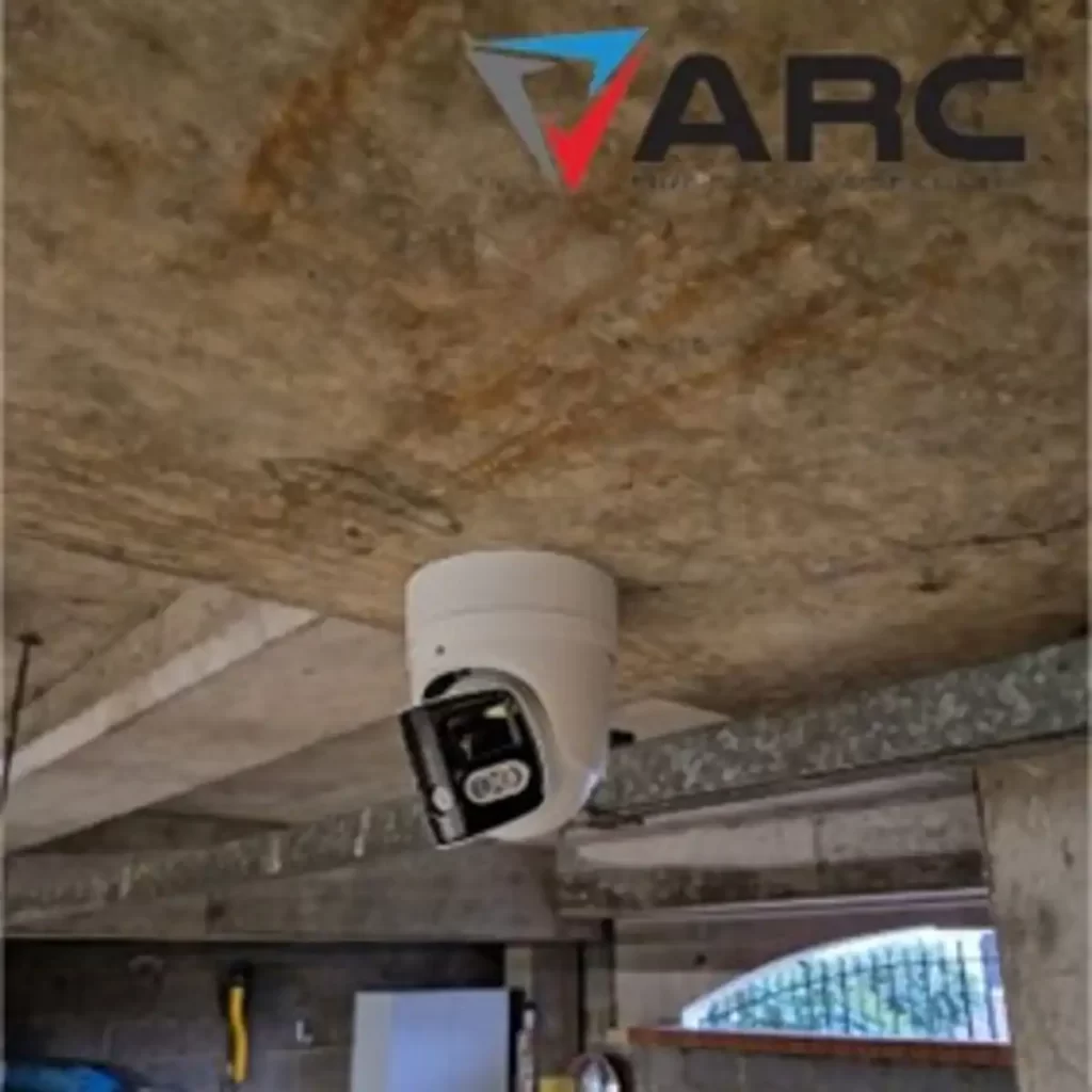 CCTV attached on ceiling
